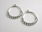 Chandelier Ring Link Connectors - Antique Silver/Bronze, 35mm diameter - 4 pieces