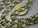 Large Mother Son Curb Link Chains, Three (3) Color Options - 10 feet