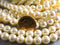 Czech Glass Faux Pearls, Champagne Tint, 8mm diameter bead - 15-inch Strand (50 beads)