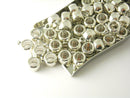 Sturdy Hanger Tube Bail Beads, Antique Silver Plated, 11.5mm diameter - 10 pieces