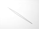Stainless Steel Big Eye Beading Needle, 2.24 inches long, 28 gauge wire - 1 piece