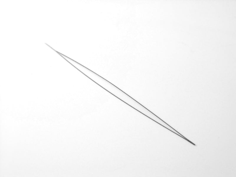 Stainless Steel Big Eye Beading Needle, 2.24 inches long, 28 gauge wire - 1 piece