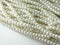Glass Pearls, Antique White Color, 4mm diameter, Full Strand (200 beads)