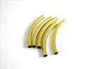 Tubes - Raw Brass - 44mm x 3mm - 10 pcs - Pim's Jewelry Supplies