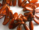 Large Teardrop Shaped Howlite Beads, (Color Options,) 25mmx10mm - 10 pieces