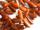 Large Teardrop Shaped Howlite Beads, (Color Options,) 25mmx10mm - 10 pieces