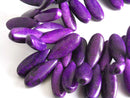 Large Teardrop Shaped Howlite Beads, (Color Options,) 25mmx10mm - 10 pieces