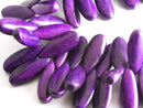 Large Teardrop Shaped Howlite Beads, (Color Options,) 25mmx10mm - 10 pieces