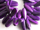 Large Teardrop Shaped Howlite Beads, (Color Options,) 25mmx10mm - 10 pieces