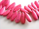 Large Teardrop Shaped Howlite Beads, (Color Options,) 25mmx10mm - 10 pieces