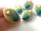 Porcelain Horse-Eye Shape Beads, (3 Color Options,) 25mmx18mm - 2 pieces