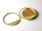 Durable Raw Brass Horizon Ring Pendants, Non-plated, 23mm diameter - 2 pieces