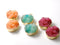 Colored Resin Drusy Pendants, 22mm diameter, Choose your Color(s) - 2 pieces