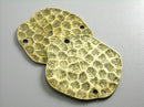 Antiqued Brass Textured Discs - 34mm - 2 pcs - Pim's Jewelry Supplies