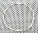 35mm Silver Plated Hoop Earrings - 20 pcs (10 pairs) - Pim's Jewelry Supplies
