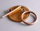 Antique Copper Toggle Clasps - 10 sets - Pim's Jewelry Supplies