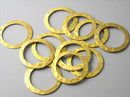 Textured Raw Brass Connectors - 10 pcs - Pim's Jewelry Supplies