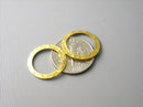 Textured Raw Brass Connectors - 10 pcs - Pim's Jewelry Supplies