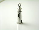Lighthouse Charms, 3D Antique Silver Nautical Charm, 25mm x 8mm - 3 pieces