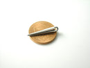 Mini Spike Charms, Bright Silver Plated, 22mm - 6 pieces
