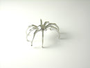 3D Spider Charm, Halloween Pendant, Platinum Plated, 24mm x 33mm - 1 charm (Limited Supply)