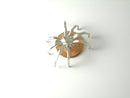 3D Spider Charm, Halloween Pendant, Platinum Plated, 24mm x 33mm - 1 charm (Limited Supply)