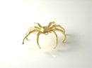 18k Gold Plated 3D Spider Charm, Halloween Jewelry Pendant