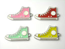 Enameled High Top Sneaker Charms, More Color Options, 30mmx15mm - 2 pieces