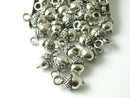 Mini Acorn Charms, Fall DIY Jewelry Supply, Antique Silver Plated, 14mm x 7mm - 10 pieces