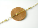 Satellite Chain, Light Gold Plated, 2mm x 1.7mm - 10 feet