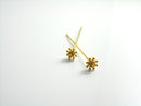18k Gold Plated Flower Bud Head Pins, 21 Gauge, 54mm Long (98 Pins)