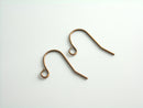 Antique Copper Ear Wires, French Earring Hooks, 19mm, 22 Gauge Wire, 50 pieces