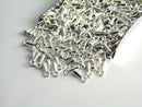 Chain Extender Drops, Silver Teardrop End Charms, 5mm, Extension Ends - 40 pieces