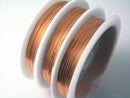 Copper Wire, 26 Gauge (0.4mm) Round Jewelry Wire, Dead Soft, 39 feet (12m) Spool