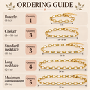 18k Gold Plated Cable Chain, Octagon Shape, Soldered Links, 5mm x 3mm, 6 Inches