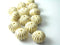 Gold Enlaced Acrylic Pumpkin Beads, 18mm, 10 beads