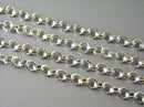 Chain - Silver Plated - Rollo Style - 4mm - Choose your length