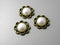 Antique Bronze Glass Pearl Cabochon Flower Setting - 4 pcs - Pim's Jewelry Supplies