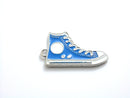 Enameled High-Top Sneaker Shoe Charm - One Pair (2 charms)