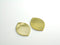 Charm - 14k Gold Plated - Leaf Shaped - 24mm - 2 pcs