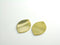 Leaf Shaped Dangles, 14k Semi Matte Gold Plated, 24mmx18mm - 2 pieces
