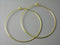 45mm Gold Plated Hoop Earrings - 20 pcs (10 pairs) - Pim's Jewelry Supplies