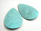 Charm in Drop Shape - Patinaed & Textured - 59mm - 2 pieces - Pim's Jewelry Supplies