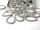 Links - Stainless Steel - Rain Drop Shape - 17mm - 10 pcs - Pim's Jewelry Supplies