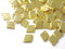 Charm - 14k Gold Plated - Rhombus Shape - 9mm - 6 pcs - Pim's Jewelry Supplies