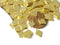 Charm - 14k Gold Plated - Rhombus Shape - 9mm - 6 pcs - Pim's Jewelry Supplies