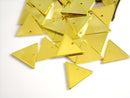 Charm - Gold Plated - Triangle Shape - 12mm x 14mm - 4 pcs - Pim's Jewelry Supplies