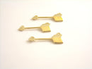 Charm - 14k Gold Plated - Arrow Charms - 18mm - 1 pc - Pim's Jewelry Supplies