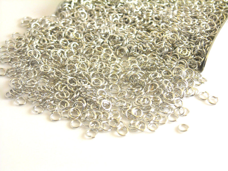 Jump Rings - Stainless Steel - 2.5mm outer diameter - 50 pcs - Pim's Jewelry Supplies