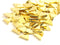 Charm - 14k Gold Plated - Mini Triangle - 7.5mm - 4 pcs - Pim's Jewelry Supplies
